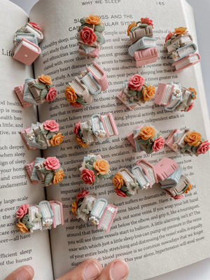 Beauty and the beast Bookstack Earrings