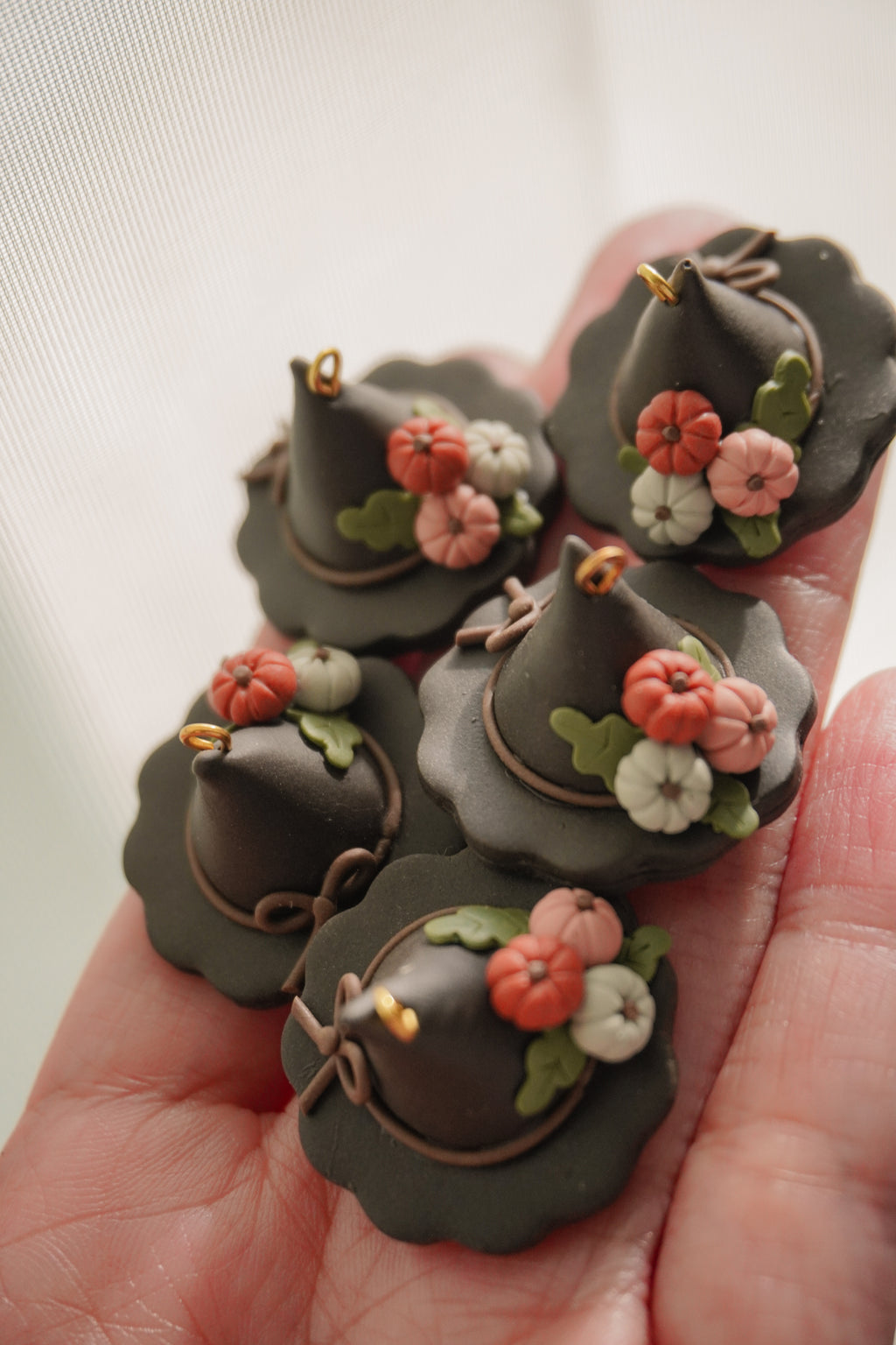 Pumpkin Witch Hat Earrings