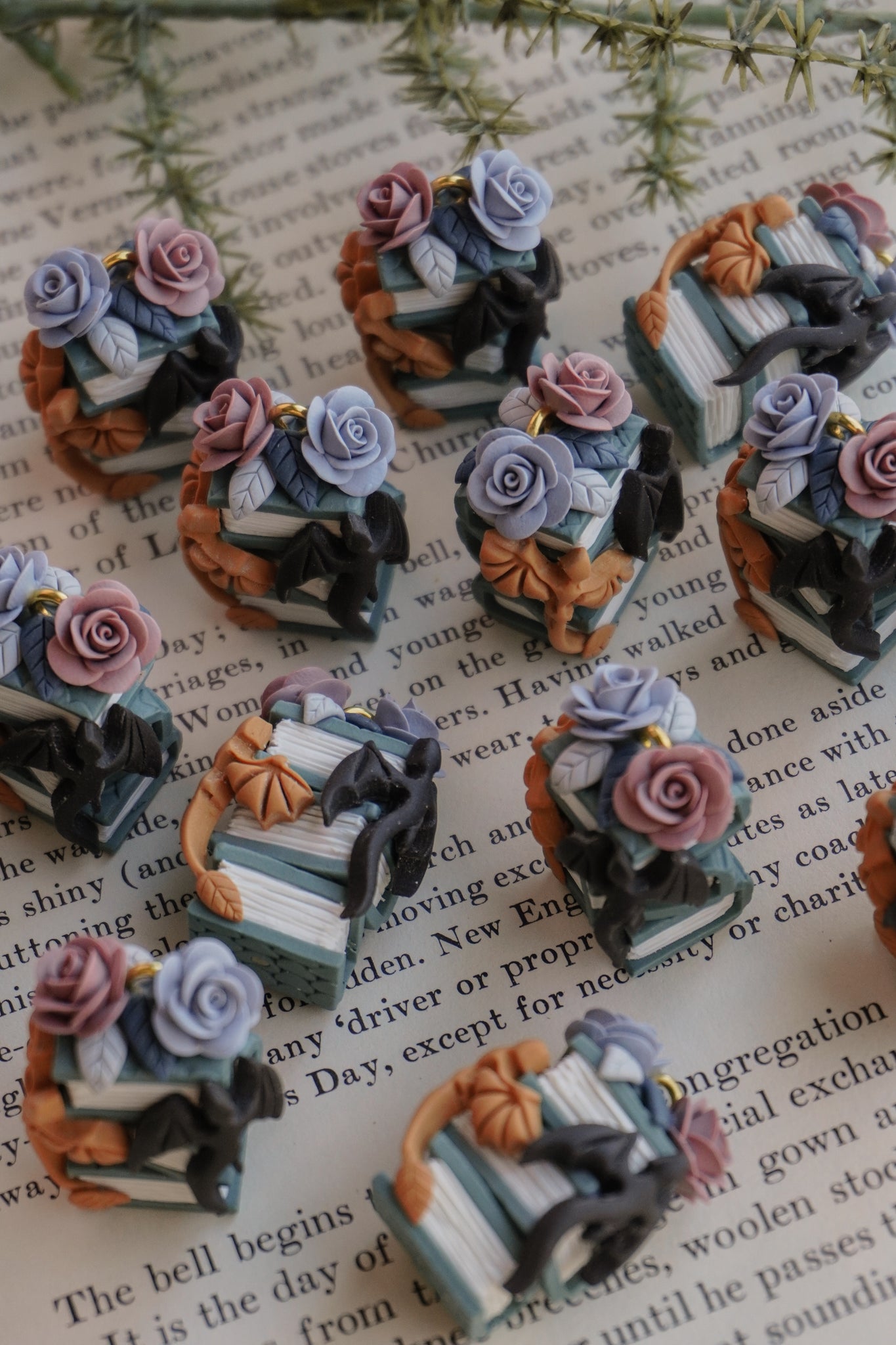 Pre Order Dragon Bookstack Earrings