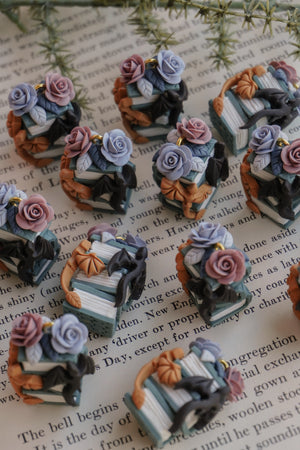 Pre Order Dragon Bookstack Earrings
