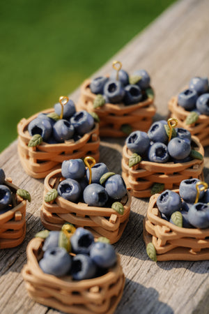 Blueberry Basket Earrings