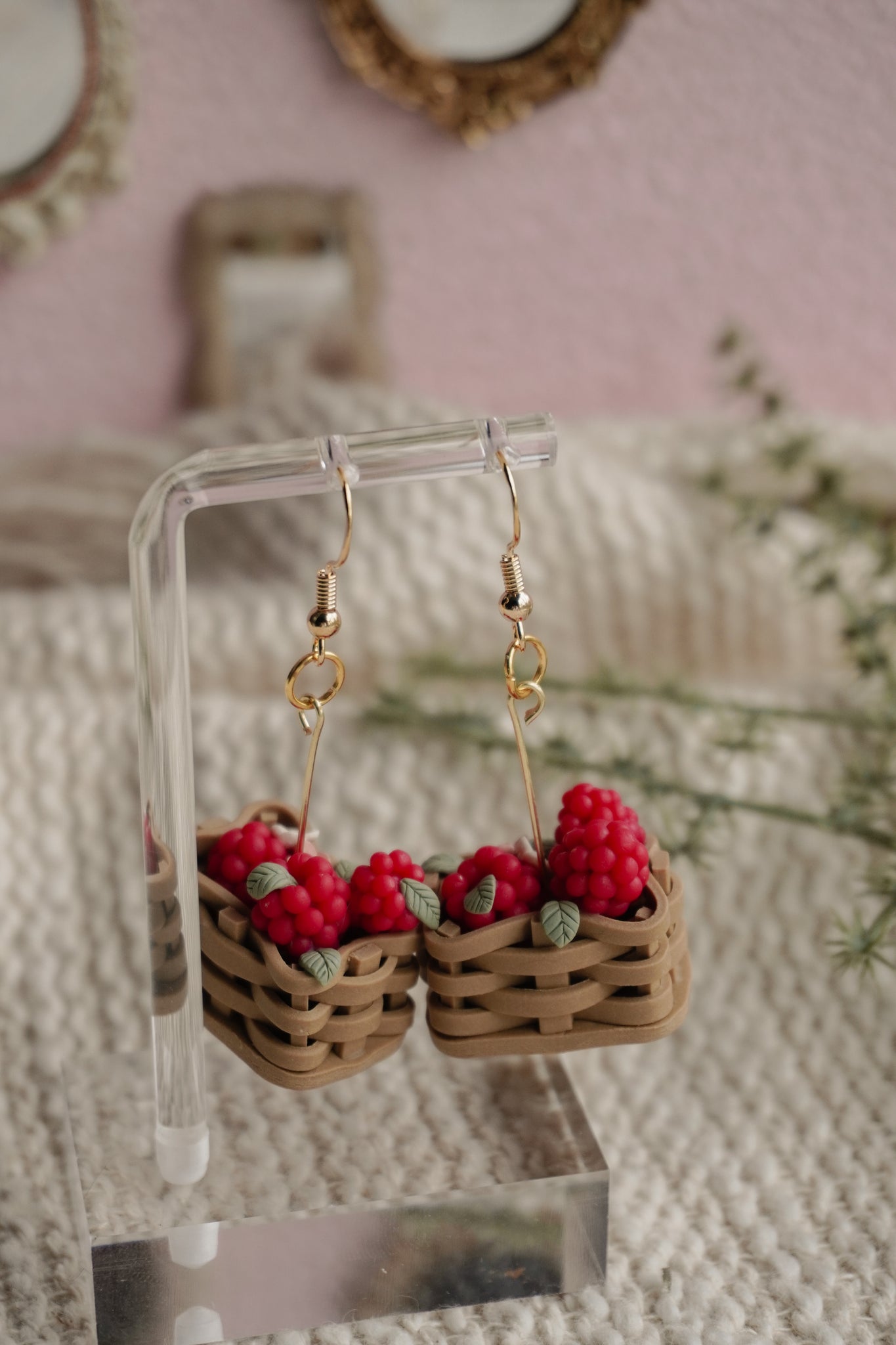 Pre Order Berry basket Earrings