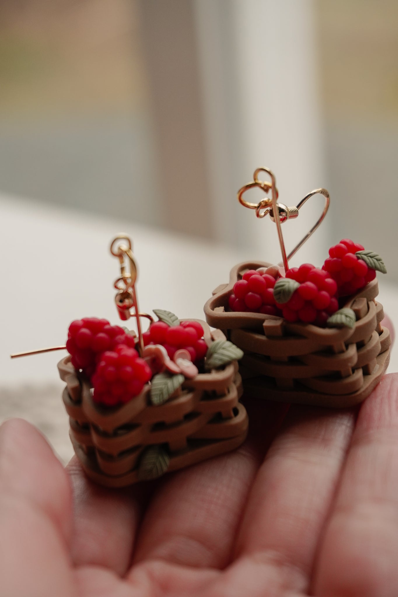 Pre Order Berry basket Earrings