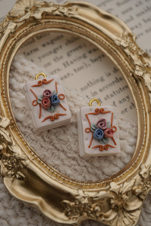 Beauty and the Beast Book earrings